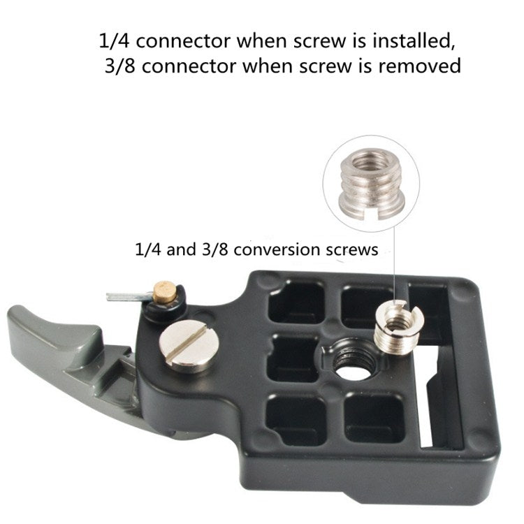 BEXIN Supporto per piastra a sgancio rapido testa treppiede per Manfrotto 200PL-14