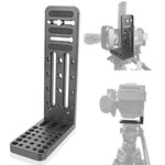 BXIN L130C Clapper verticale universale a forma di L SLR Treppiede Pan/tilt idraulico Piastra a sgancio rapido Adatto per stabilizzatore d'ombra, BEXIN L130C