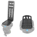BXIN L130C Clapper verticale universale a forma di L SLR Treppiede Pan/tilt idraulico Piastra a sgancio rapido Adatto per stabilizzatore d'ombra, BEXIN L130C
