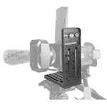 BXIN L130C Clapper verticale universale a forma di L SLR Treppiede Pan/tilt idraulico Piastra a sgancio rapido Adatto per stabilizzatore d'ombra, BEXIN L130C