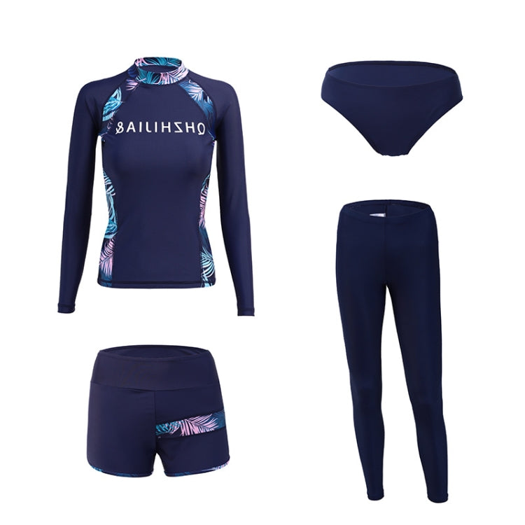 Costume da bagno da donna a maniche lunghe, costume da bagno, protezione solare, abbigliamento da surf, tuta dimagrante, M, L, XL, XXL