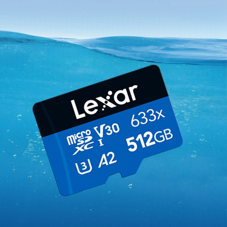 Lexar 633x 512 GB scheda di memoria flash ad alta velocità fotocamera sportiva telefono cellulare TF scheda di memoria registratore di guida per auto, 512GB