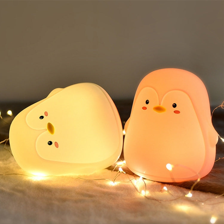 Lampada da atmosfera da comodino per bambini con luce notturna in silicone Penguin Pat, Penguin White, Penguin Pink, Penguin Gray