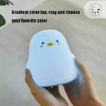 Lampada da atmosfera da comodino per bambini con luce notturna in silicone Penguin Pat, Penguin White, Penguin Pink, Penguin Gray