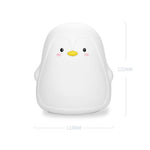 Lampada da atmosfera da comodino per bambini con luce notturna in silicone Penguin Pat, Penguin White, Penguin Pink, Penguin Gray
