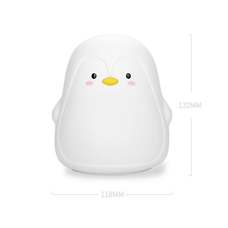 Lampada da atmosfera da comodino per bambini con luce notturna in silicone Penguin Pat, Penguin White, Penguin Pink, Penguin Gray