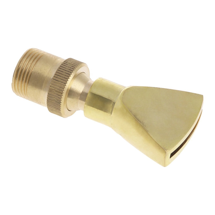 Fontana per giardino roccioso con vista sull'acqua Ugello piatto universale regolabile a forma di ventaglio interamente in acciaio inossidabile ramato, 6 Point, 1寸, 1.5寸, 2寸
