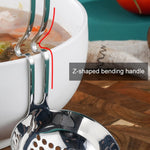 Cucchiaio da parete per pentola calda in acciaio inossidabile, cucchiaio da pesca creativo, cucchiaio per porridge, Soup Spoon, Colander