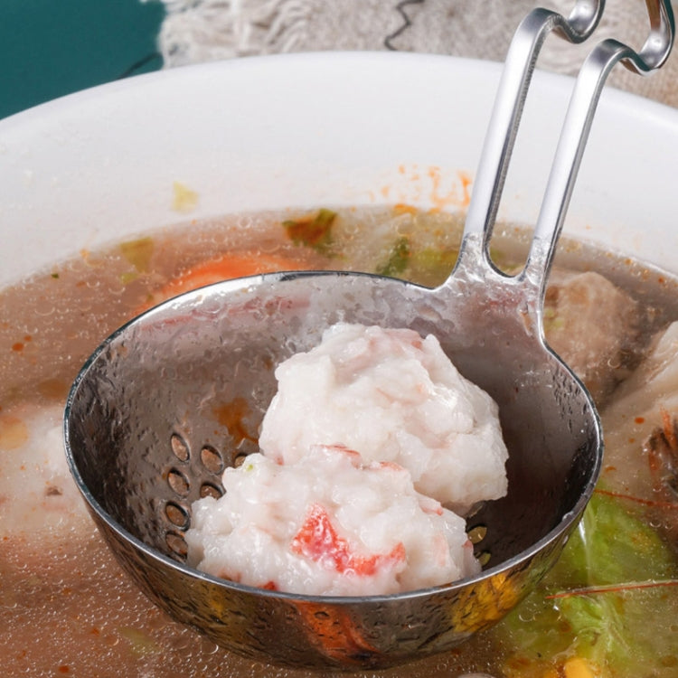 Cucchiaio da parete per pentola calda in acciaio inossidabile, cucchiaio da pesca creativo, cucchiaio per porridge, Soup Spoon, Colander