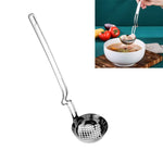 Cucchiaio da parete per pentola calda in acciaio inossidabile, cucchiaio da pesca creativo, cucchiaio per porridge, Soup Spoon, Colander