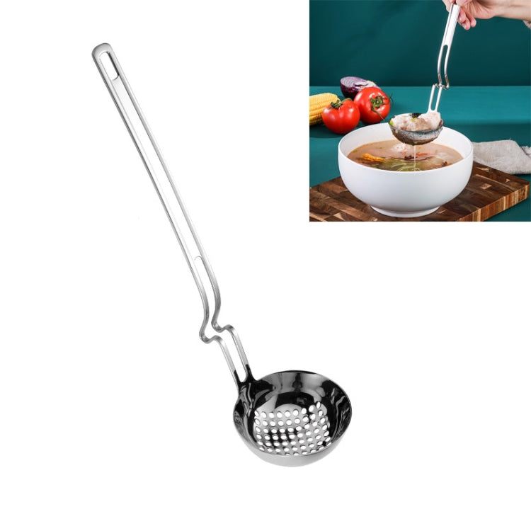 Cucchiaio da parete per pentola calda in acciaio inossidabile, cucchiaio da pesca creativo, cucchiaio per porridge, Soup Spoon, Colander