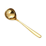 Cucchiaio da salsa in acciaio inossidabile da 3 pezzi Cucchiaio creativo con manico lungo a testa grande, Original Steel, Gold, Rose Gold, Blue, Colorful, Black