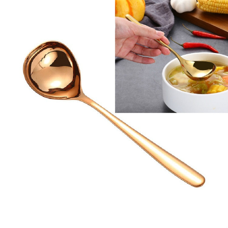 Cucchiaio da salsa in acciaio inossidabile da 3 pezzi Cucchiaio creativo con manico lungo a testa grande, Original Steel, Gold, Rose Gold, Blue, Colorful, Black