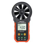 PEAKMETER Strumento di misurazione del volume dell'aria della velocità del vento con display digitale ad alta precisione, MS6252A Wind Speed, Air Volume, MS6252B Temperature, Humidity, USB
