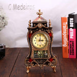 Sveglia Orologio vintage Classico Royalty Salotto Mobile TV Scrivania Arredamento imperiale Orologio a pendolo seduto creativo