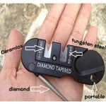 Strumento EDC per affilare i coltelli multifunzione portatile esterno da 2 pezzi, Knife Sharpener
