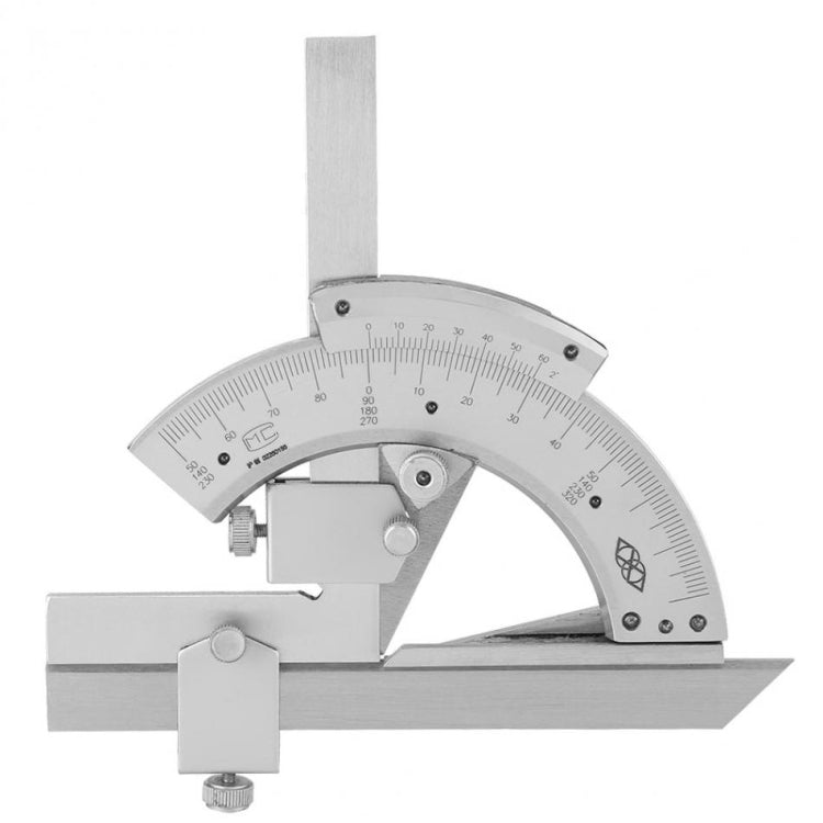 Righello di misurazione dell'angolo del goniometro per trimmer senza parallasse in acciaio ad alto tenore di carbonio, Angle Measuring Ruler