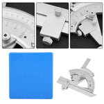 Righello di misurazione dell'angolo del goniometro per trimmer senza parallasse in acciaio ad alto tenore di carbonio, Angle Measuring Ruler
