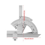 Righello di misurazione dell'angolo del goniometro per trimmer senza parallasse in acciaio ad alto tenore di carbonio, Angle Measuring Ruler