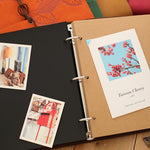Album fotografici in carta kraft antica vintage in pelle PU