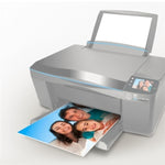100 PCS Carta da stampa a getto d'inchiostro da 6 pollici Carta fotografica Colore Stampa patinata su un lato Evidenzia Carta luminosa impermeabile, 6 Inch Inkjet Printing Paper