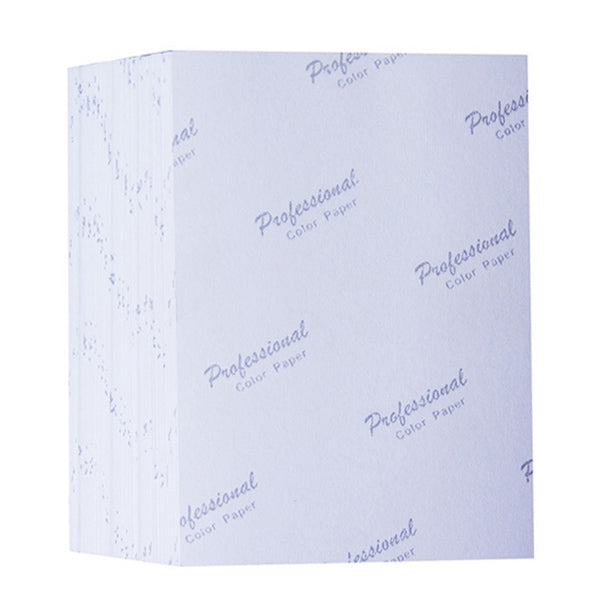 100 PCS Carta da stampa a getto d'inchiostro da 6 pollici Carta fotografica Colore Stampa patinata su un lato Evidenzia Carta luminosa impermeabile, 6 Inch Inkjet Printing Paper