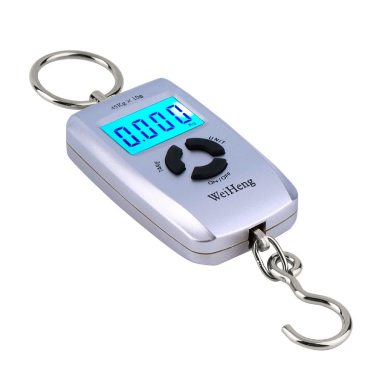 Bilancia portatile elettronica portatile con retroilluminazione digitale LCD ad alta precisione da 45 kg x 5 g, 45kg x 10g