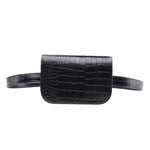 Marsupio da donna vintage in pelle di alligatore PU Marsupio da viaggio Portafogli, Fanny Bags