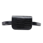 Marsupio da donna vintage in pelle di alligatore PU Marsupio da viaggio Portafogli, Fanny Bags