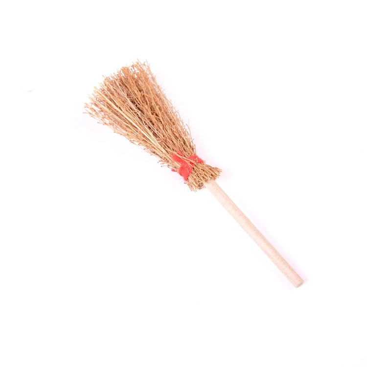 2 pezzi casa delle bambole in miniatura cucina patio accessori scopa in legno giocattoli educativi per bambini, Wooden Broom