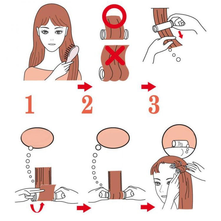 10 pz/set ferri arricciacapelli rotolo elettrico tubo per capelli rullo riscaldato bastone per capelli ricci