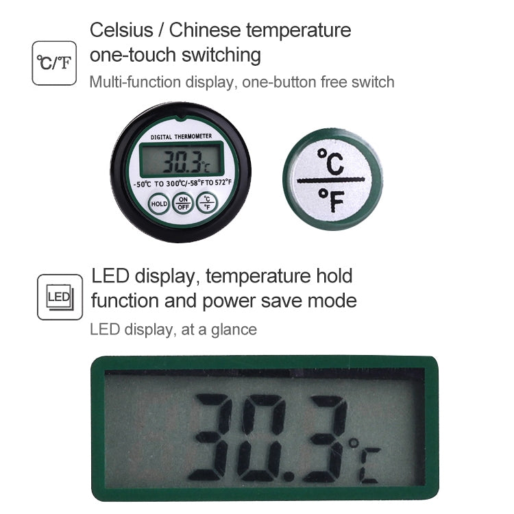 Sonda digitale portatile Cucina per carne Cucina per alimenti BBQ e termometro per liquidi, Meat