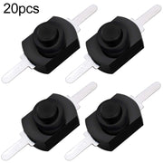 20 interruttori a pulsante per torcia a LED YT-1208-YD, Bent Feet, Straight Feet