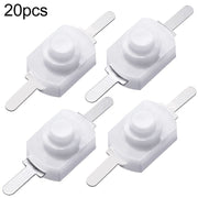 20 interruttori a pulsante per torcia a LED YT-1208-YD, Bent Feet, Straight Feet