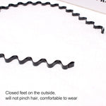 Accessori per capelli con fascia sportiva per capelli ondulati semplici unisex da 2 pezzi