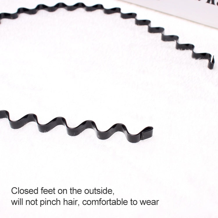 Accessori per capelli con fascia sportiva per capelli ondulati semplici unisex da 2 pezzi