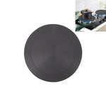 Piastra termoconduttiva fornello a gas Cucina Piastra scongelamento rapido Pentola Piastra termoconduttiva nera anti-combustione, 24cm, 28cm