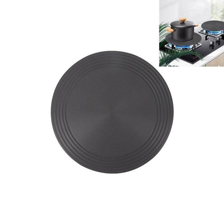 Piastra termoconduttiva fornello a gas Cucina Piastra scongelamento rapido Pentola Piastra termoconduttiva nera anti-combustione, 24cm, 28cm
