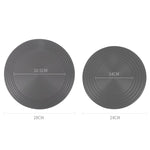 Piastra termoconduttiva fornello a gas Cucina Piastra scongelamento rapido Pentola Piastra termoconduttiva nera anti-combustione, 24cm, 28cm