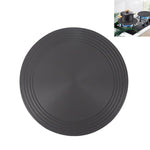 Piastra termoconduttiva fornello a gas Cucina Piastra scongelamento rapido Pentola Piastra termoconduttiva nera anti-combustione, 24cm, 28cm