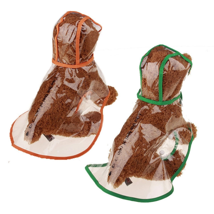 Abbigliamento impermeabile trasparente impermeabile per cani da compagnia, XS, S, M, L, XL