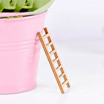 10 PCS Simulazione Scaletta Decorazione Scala in legno Corridoio Micro Paesaggio Succulente Decorazioni fai da te in vaso, Simulation Ladder Decorations