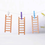10 PCS Simulazione Scaletta Decorazione Scala in legno Corridoio Micro Paesaggio Succulente Decorazioni fai da te in vaso, Simulation Ladder Decorations