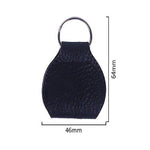 Borsa porta plettri per chitarra in vera pelle da 10 pezzi con portachiavi, Apricot, Black, Brown, Blue, Claret