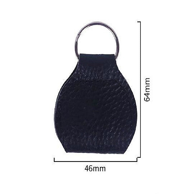 Borsa porta plettri per chitarra in vera pelle da 10 pezzi con portachiavi, Apricot, Black, Brown, Blue, Claret