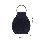 Borsa porta plettri per chitarra in vera pelle da 10 pezzi con portachiavi, Apricot, Black, Brown, Blue, Claret