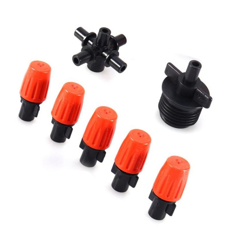 2 ugelli a spruzzo Cross Five Outlet Spray per irrigazione per serre da giardinaggio, Cross Five Outlet Spray Nozzle
