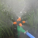 2 ugelli a spruzzo Cross Five Outlet Spray per irrigazione per serre da giardinaggio, Cross Five Outlet Spray Nozzle