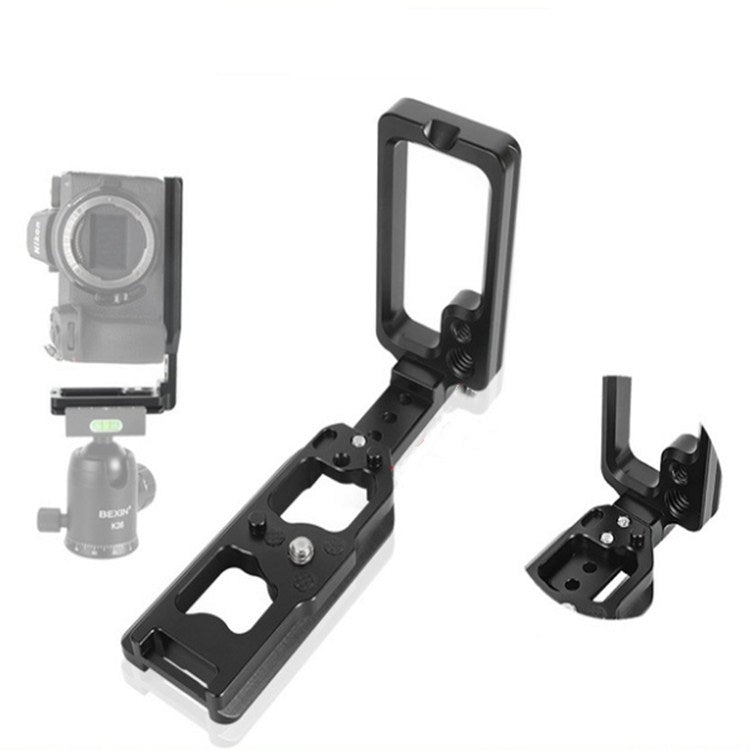 BEXIN per Nikon Z7 / Z6 tipo push-pull in lega di alluminio tiro verticale supporto base staffa piastra L a sgancio rapido, BEXIN for Nikon Z7