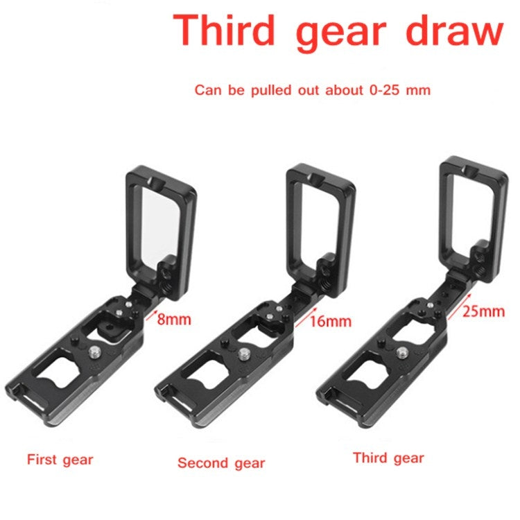 BEXIN per Nikon Z7 / Z6 tipo push-pull in lega di alluminio tiro verticale supporto base staffa piastra L a sgancio rapido, BEXIN for Nikon Z7